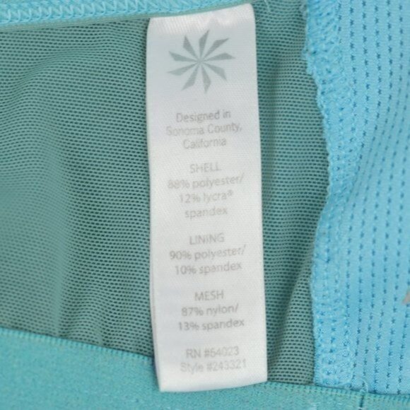 Athleta Stunner Women's Medium Blue T-Strap Activewear Support Tank Top - Picture 8 of 10